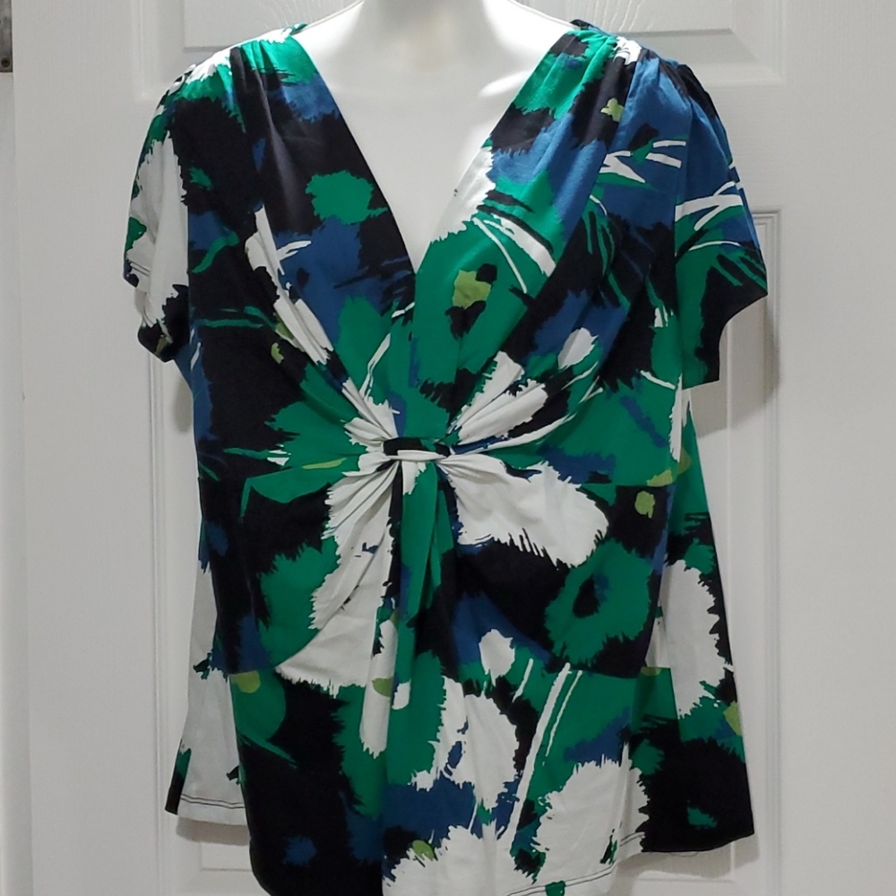 ♥️$5 BUNDLE ITEM A.N.A SHORT SLEEVE V-NECKLINE TOP (1X)
